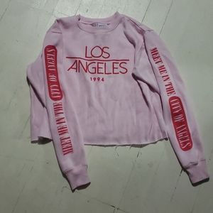 Mighty Fine Cropped Los Angeles Sweatshirt
